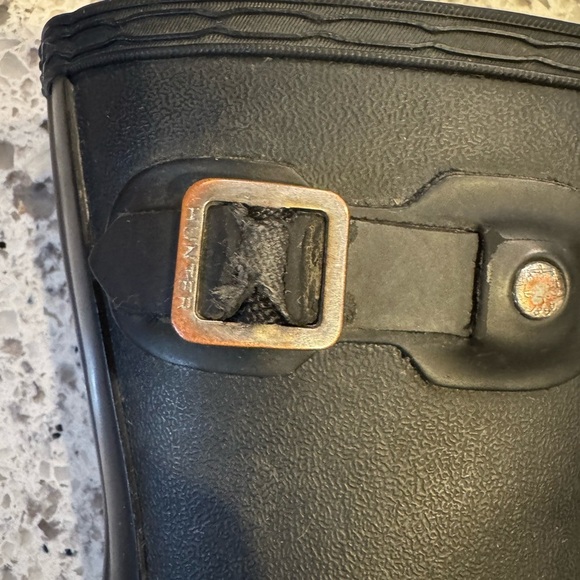 Hunter Kids Classic Black Biker Rain Boots| Discontinued| - Picture 3 of 8